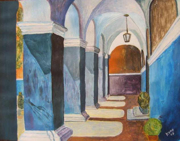 monasterio - obra vendida Acrylic Card Others