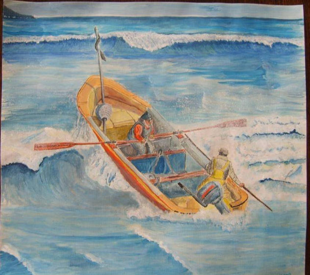 saliendo de pesca - Obra vendida