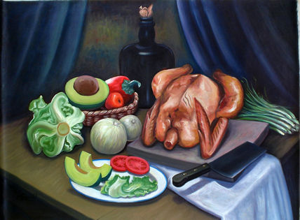 Bodegon con pollo