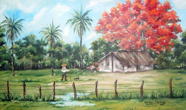 Campo de Misiones II Oil Canvas Landscaping