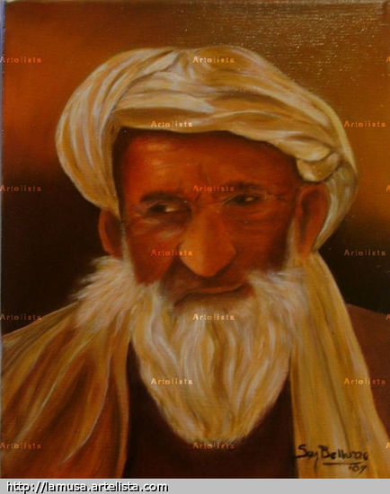 Alim Rashid Oil Canvas Portrait