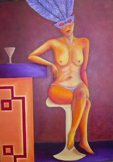 Saudade Oil Canvas Nude Paintings