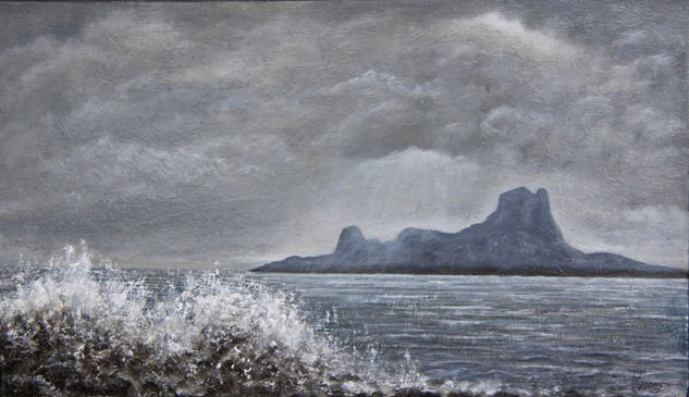 Muy nublado en Esvedra Oil Canvas Marine Painting