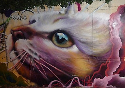 Graffiti mural de...