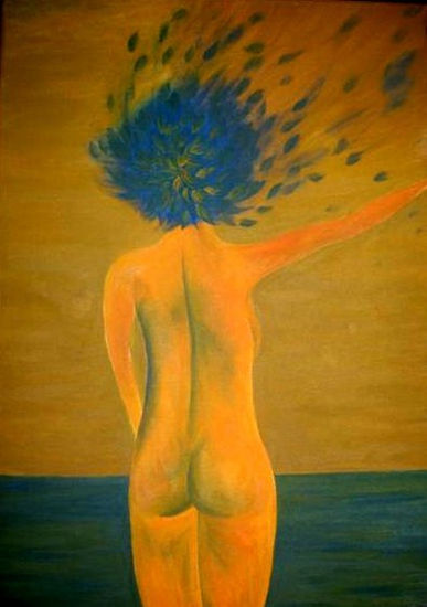 stress-no Oil Canvas Nude Paintings