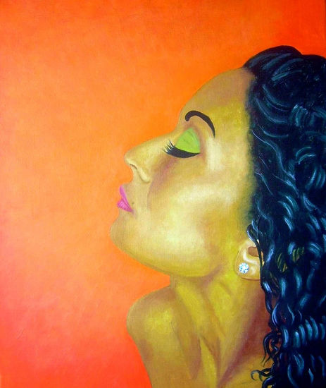 MORA Y DIAMANTE Acrylic Canvas Portrait