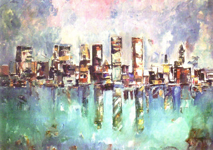 Ciudad cerca del mar