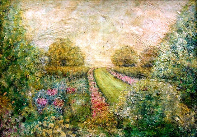 CAMINO AL SUELO Mixed media Panel Landscaping