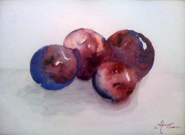 cerezas Watercolour Paper Still Life Paintings