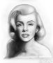 Retrato de Marilyn Monroe.