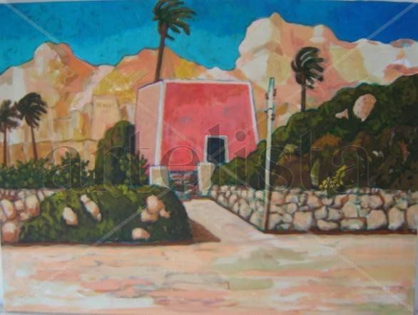 Paisaje imaginado Acrylic Canvas Landscaping