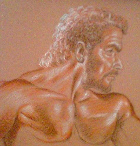 Dibujo cuerpo a lapiz de color