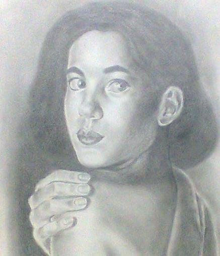 Retrato de Ivana Baquero a lapiz