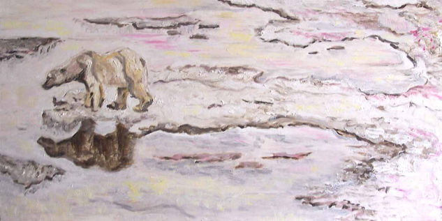 El oso Oil Canvas