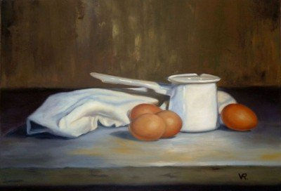 " Mañanas de invierno" Oil Canvas Still Life Paintings