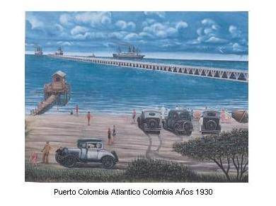 Homenje a Puerto Colombia Oil Canvas