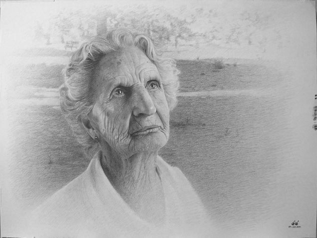 Retrato de la Sra.Margarita Setter Pencil