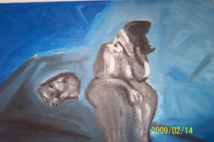 Mujer con perro