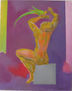 Susana Rojas. 2005 Chocolate y su Loro. Óleo. 40 x 50 cm