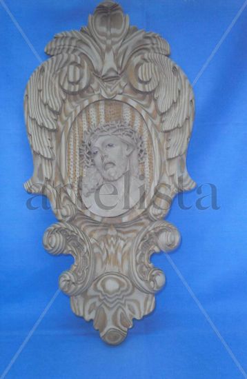 plafon con cabezade cristo Wood Figurative