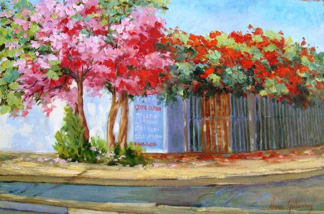 Cantinho de Primaveras Oil Paper Landscaping