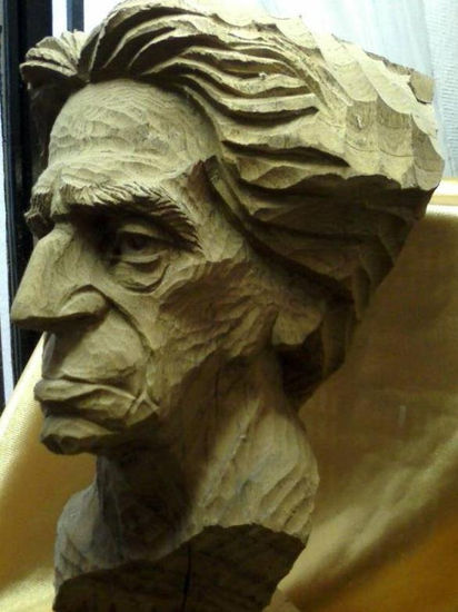 Retrato de Bertrand Russell Madera Figurativa