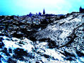Vista de Toledo en un día nevado.