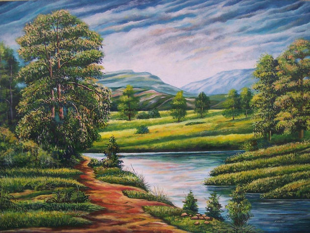 Contemplación Acrylic Canvas Landscaping