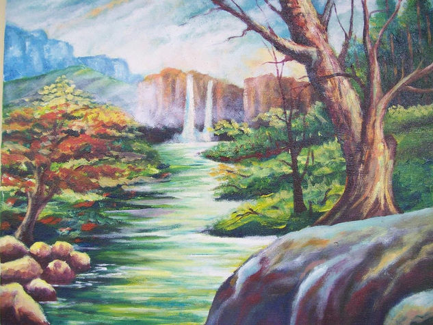 Cascada Acrylic Canvas Landscaping