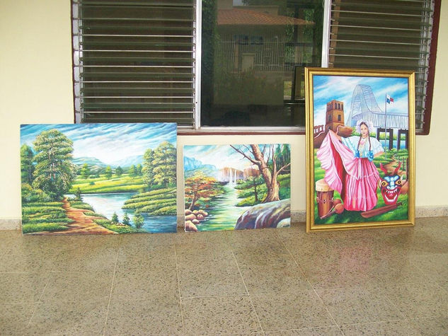 Obras personales Acrylic Canvas Landscaping