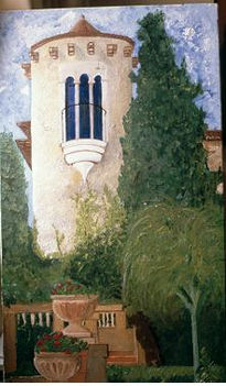 Torre con jarrones