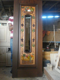 Puerta vitral de la...