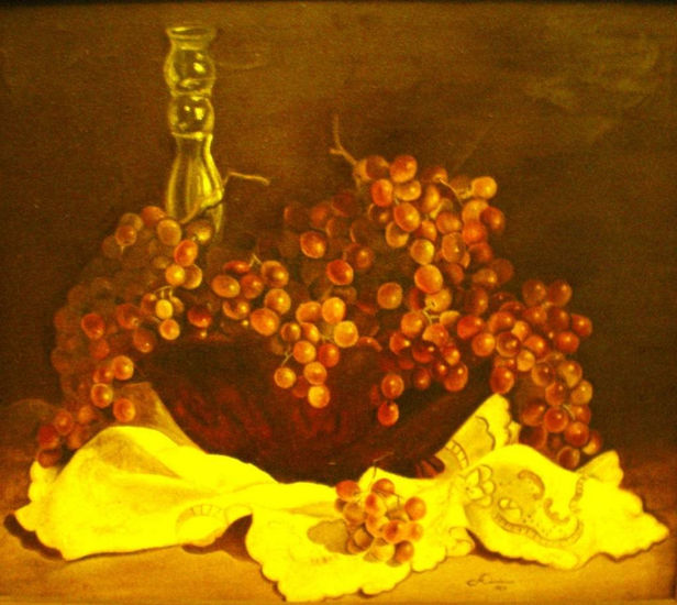 Uvas del Tiempo Oil Canvas Still Life Paintings