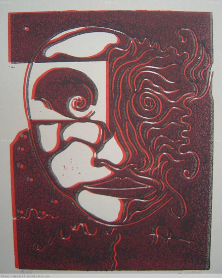 Desenfocado Linocut