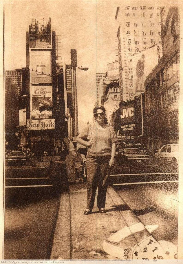Conchi en Time Square N.Y.