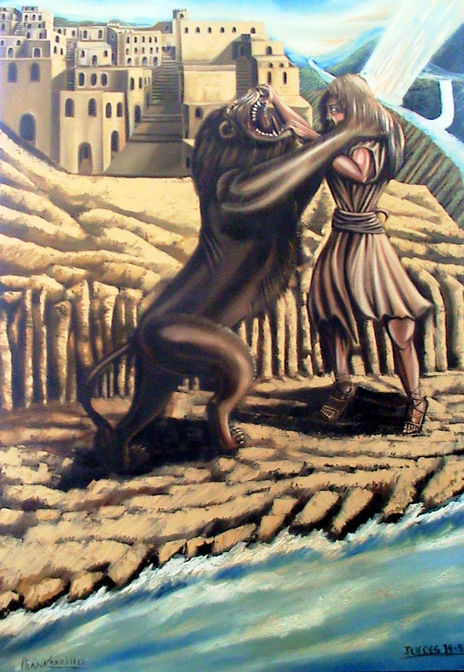 Sanson contra el leon