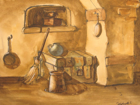 interior de la casa...