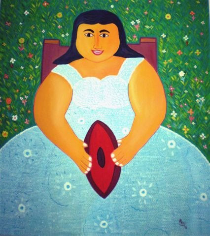 Muchacha con mamey...