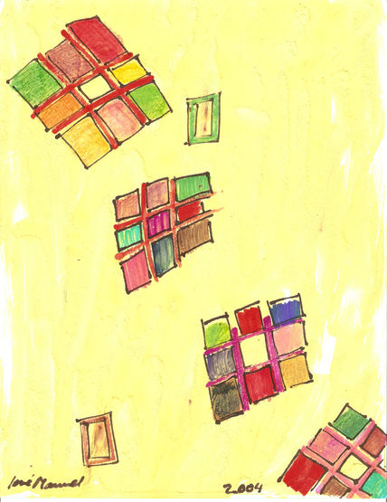 Cubos en el aire