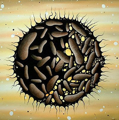 Diseccion de neurona Acrylic Canvas Landscaping