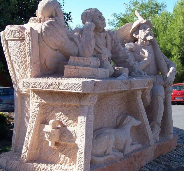 Cervantes, Don Alonso Quijano y Sancho Panza