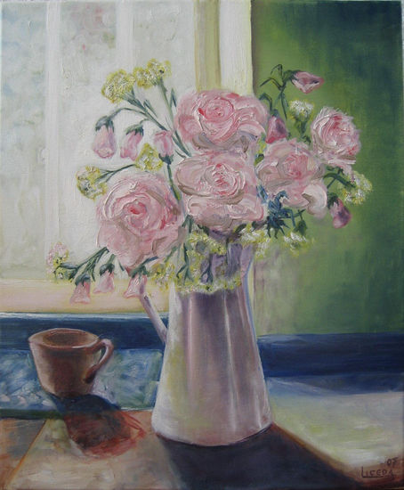 ROSAS Oil Canvas Floral Painting