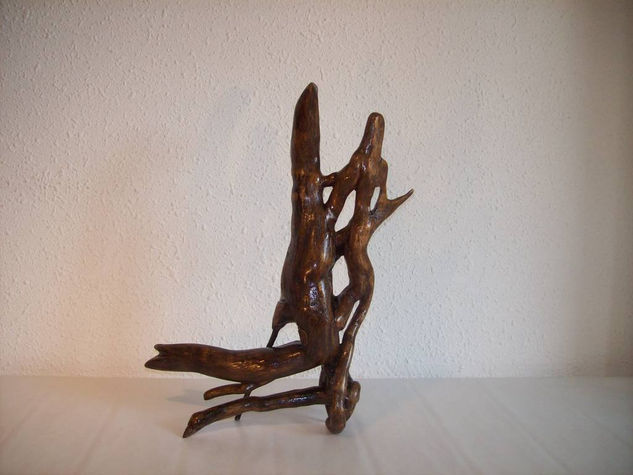 La bella y la bestia Wood Figurative