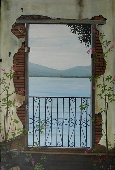 Una Puerta al Olvido Acrylic Canvas Landscaping