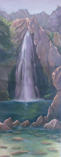 cascada Oil Canvas Landscaping