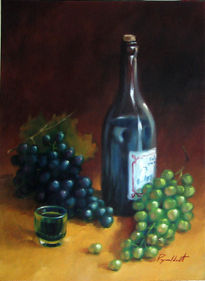 Bodegón con uvas