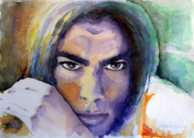 Karol Watercolour Paper Portrait