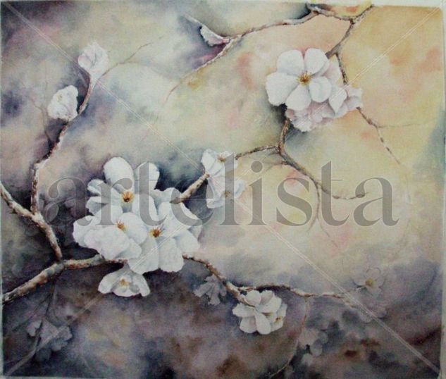 La flor despierta Watercolour Paper Floral Painting