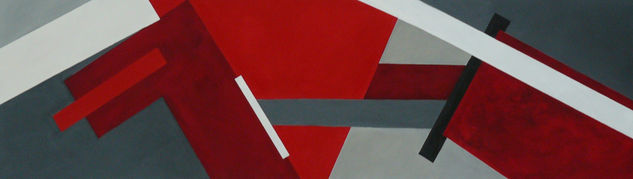 Movimiento en Rojo Acrylic Canvas Others