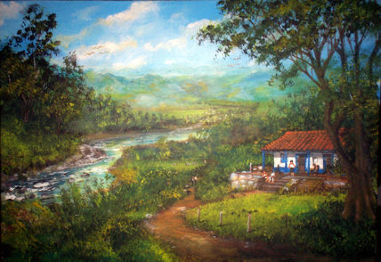 Finca y rio